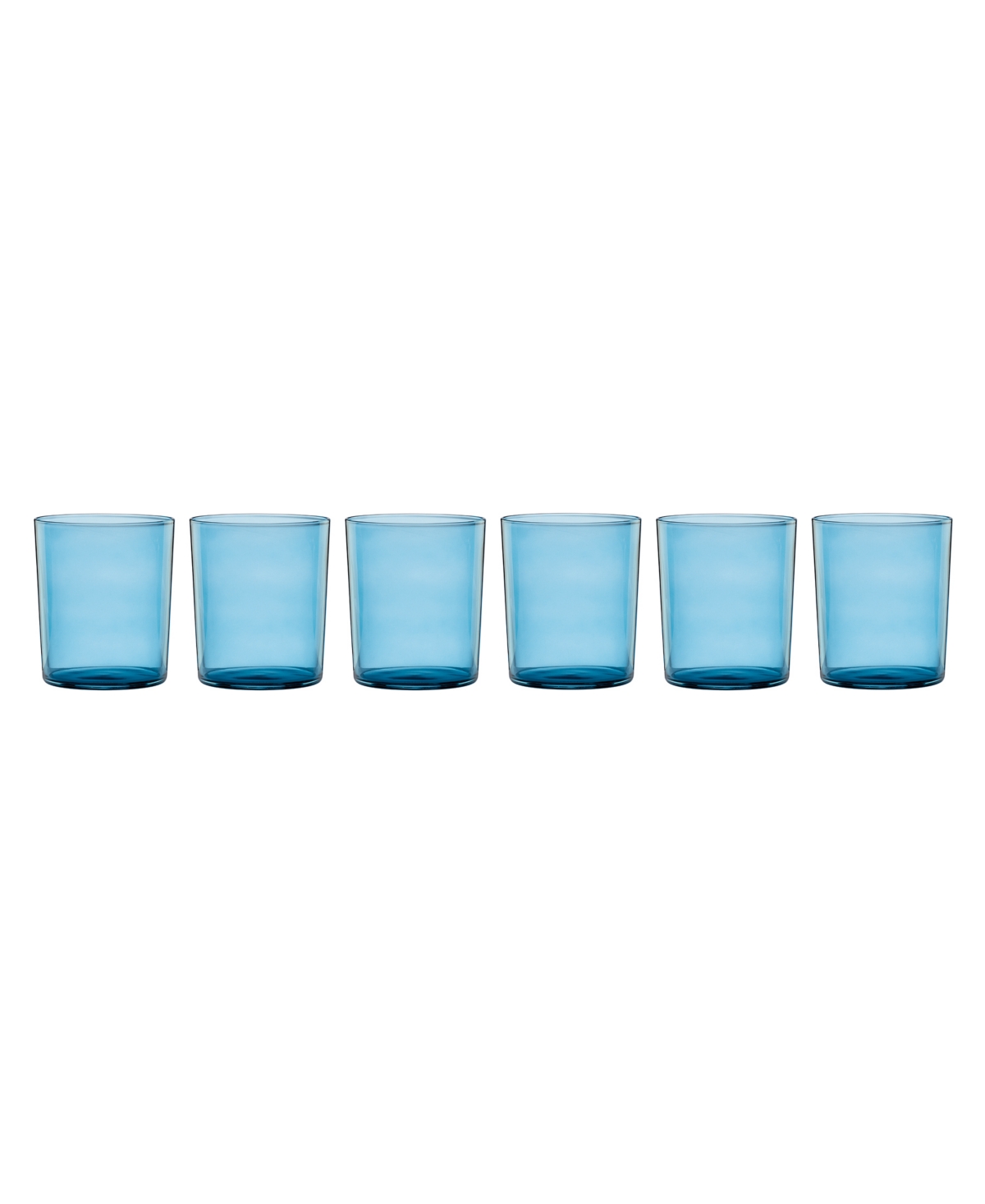 Oneida Stackables Tall Glasses, Set Of 6 In Blue