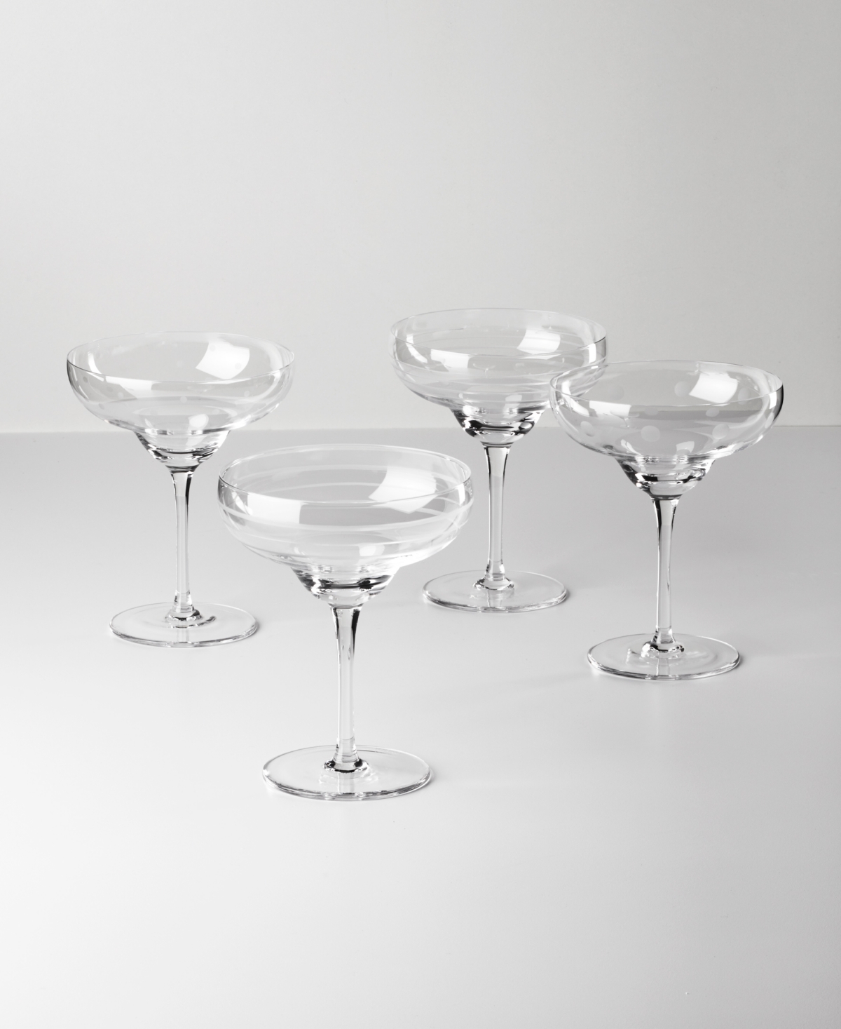 Oneida Mingle Margarita Glasses, Set of 4 - Clear and No Color