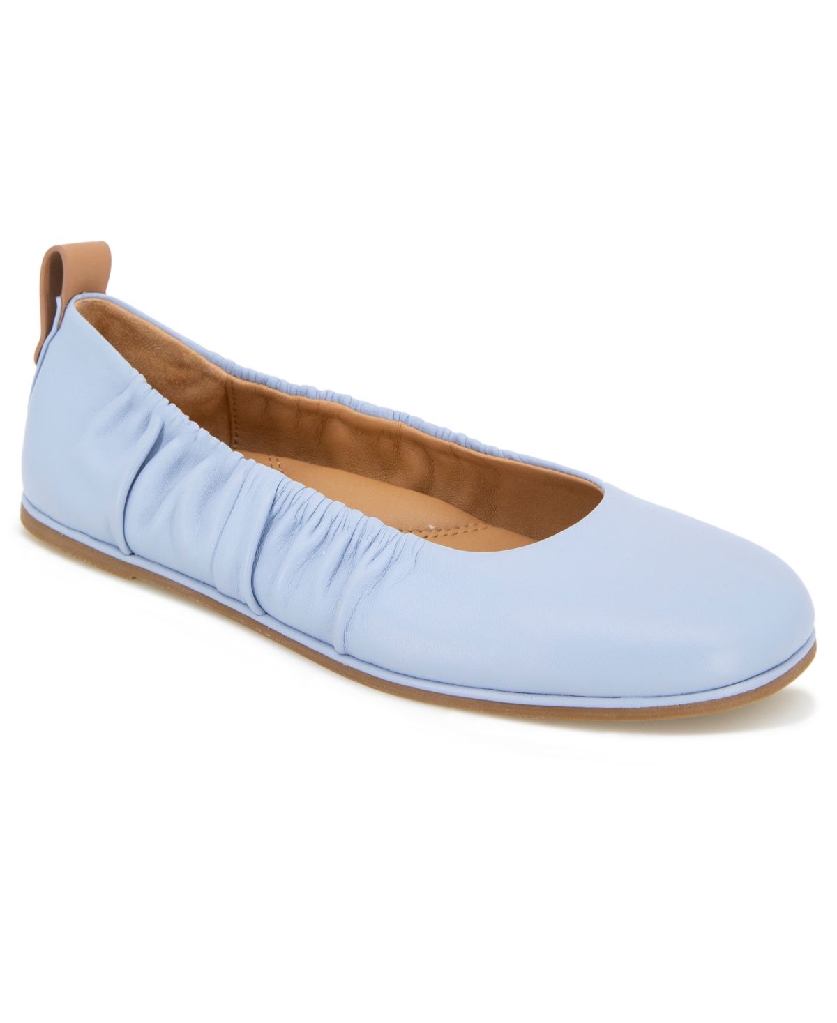 Shop Gentle Souls Women's Mavis Ballet Flat Heel Sandal In Ashley Blue Leather