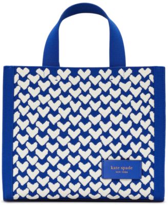 kate spade new york - Manhattan Modernist Hearts Knit Jacquard Small Tote