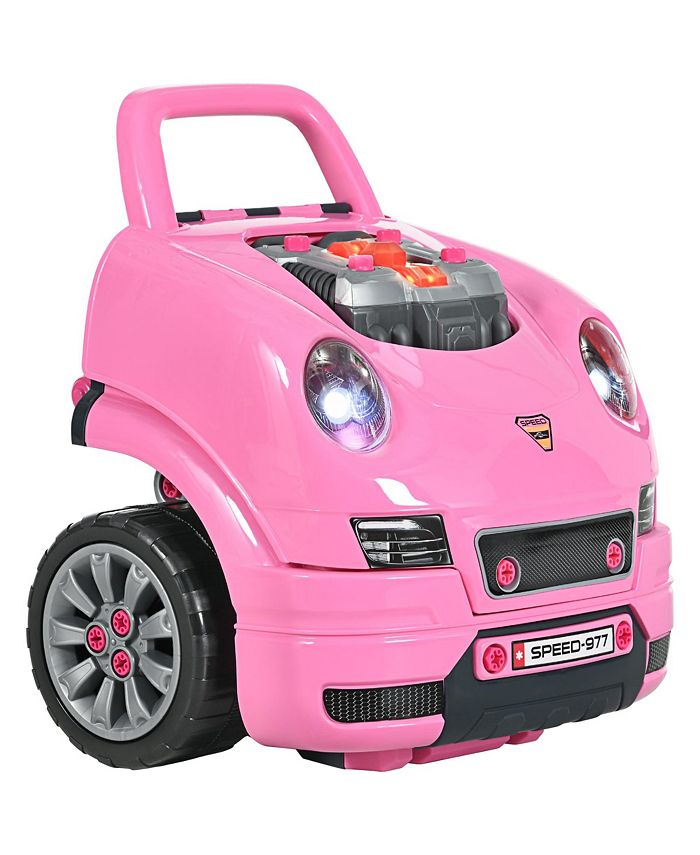 Qaba Mechanic Kids Truck Engine Toy Set, Car Service Playset, Engine