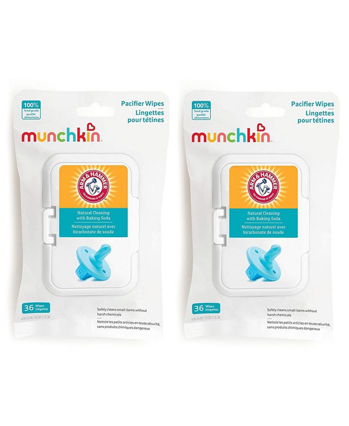 Munchkin Arm & Hammer Pacifier Wipes, 2 Pack, 72 Wipes Macy's