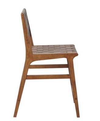 Oslo 24" High Faux Leather Woven Counter Stool