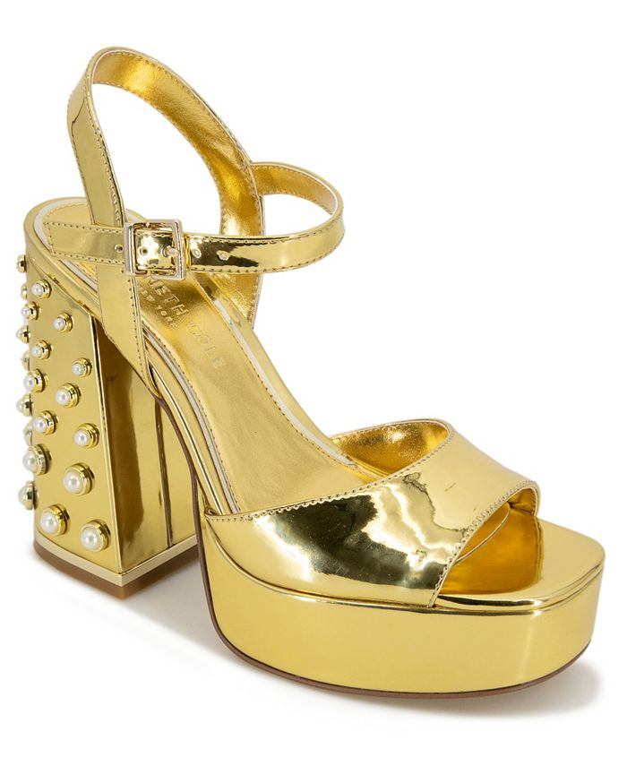 Kenneth Cole New York Women s Dolly Imitation Pearls Platform