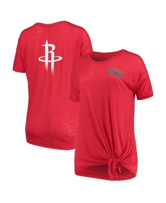 Women's New Era Red Houston Rockets Side-Tie Slub T-shirt - Macy's