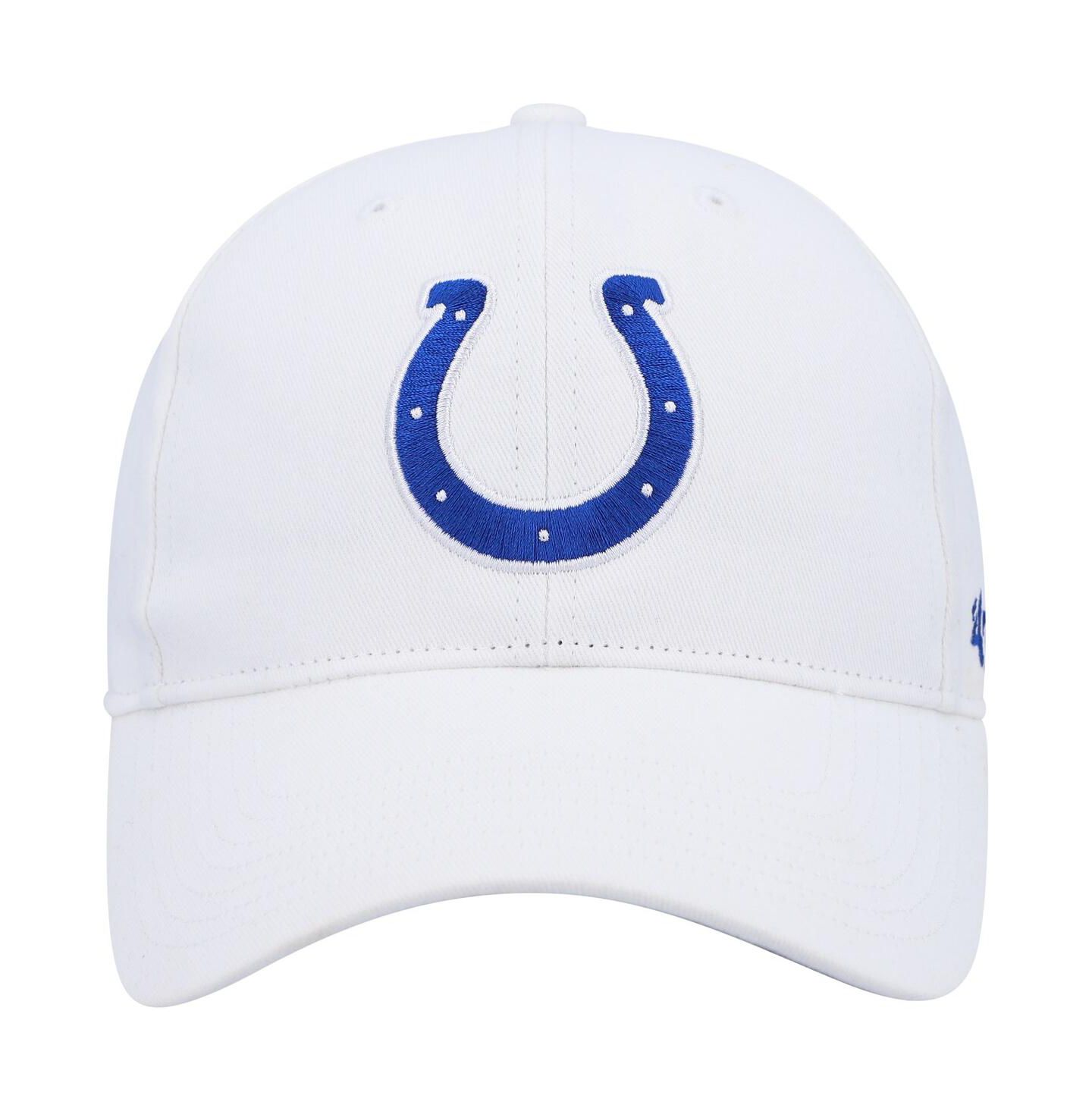 Детская кепка '47 Brand White Indianapolis Colts Secondary MVP Adjustable Hat — фото 3