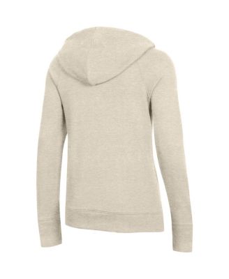 Women's Heathered Oatmeal Georgia Bulldogs College Seal Pullover Hoodie