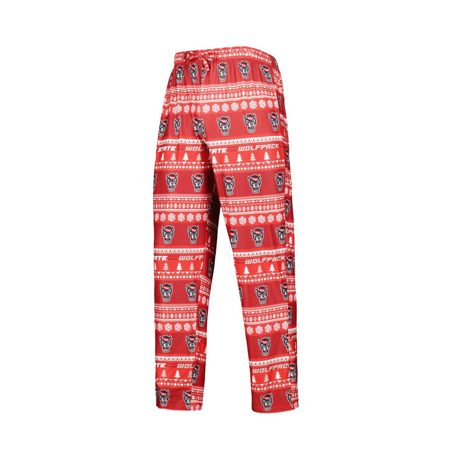 Мужская пижама Concepts Sport NC State Wolfpack Swivel, Red — фото 5