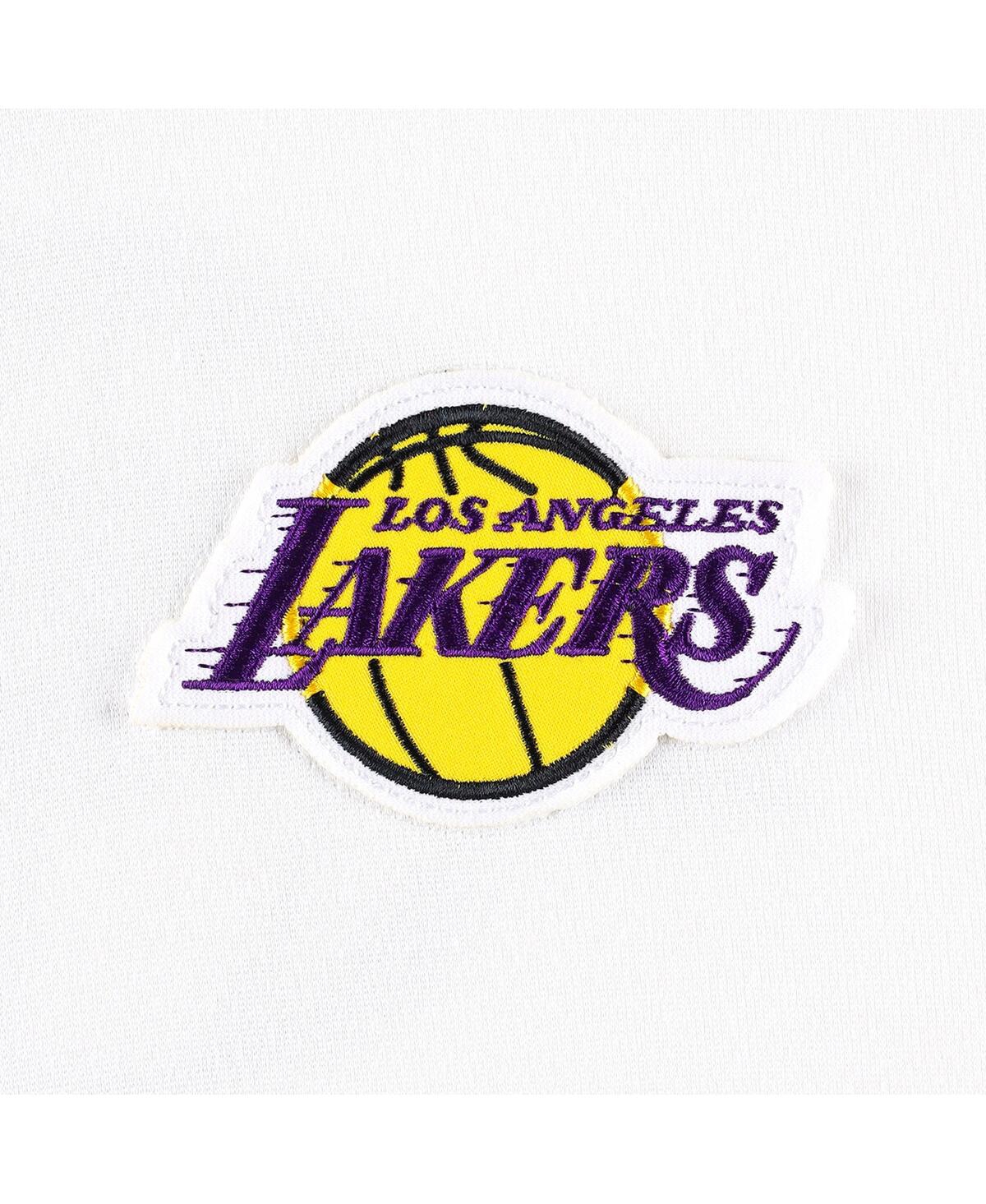 Shop Fisll Men's  Oatmeal Los Angeles Lakers Double Dribble Tie-dye Fleece Jogger Pants