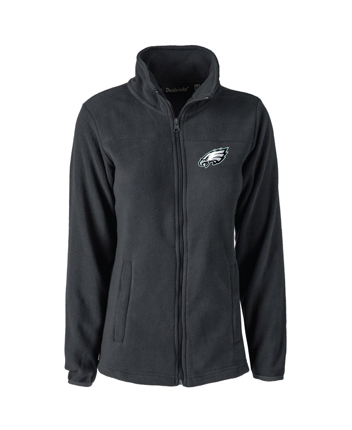 Women's Dunbrooke Black Philadelphia Eagles Hayden Polar Full-Zip Jacket - Black