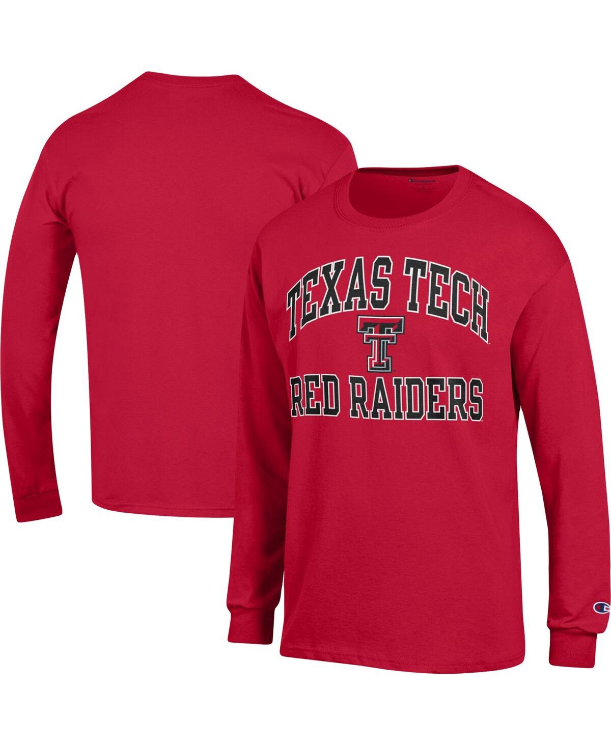 Men's ChampionTexas TechRaiders High Motor Long Sleeve T-shirt - Red