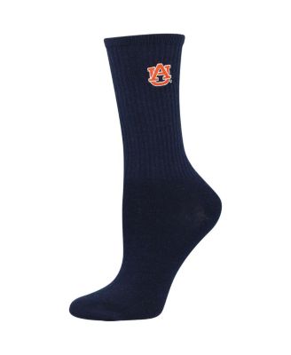 Women's Navy, White Auburn Tigers 2-Pack Quarter-Length Socks