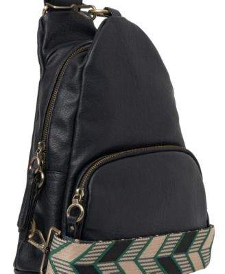 Anything Goes Faux Leather Sling Bag