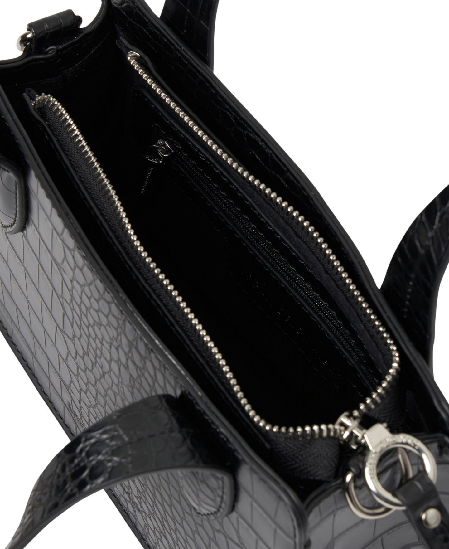 Женская сумка Urban Originals August Croc-effect Faux Leather Crossbody, цвет: Чёрный — фото 4