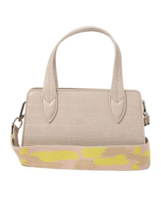 August Croc-effect Faux Leather Crossbody Bag