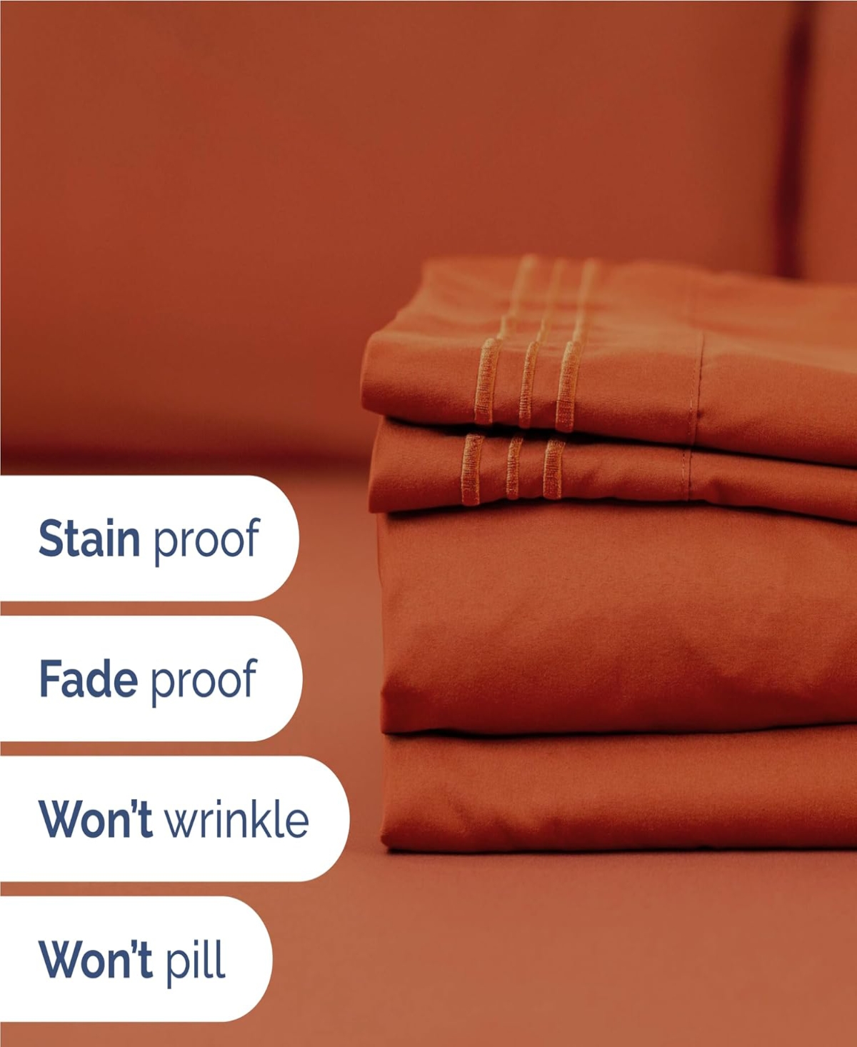 Piece Deep Pocket Microfiber (Muted, Vibrant, Heathered) Sheet Set