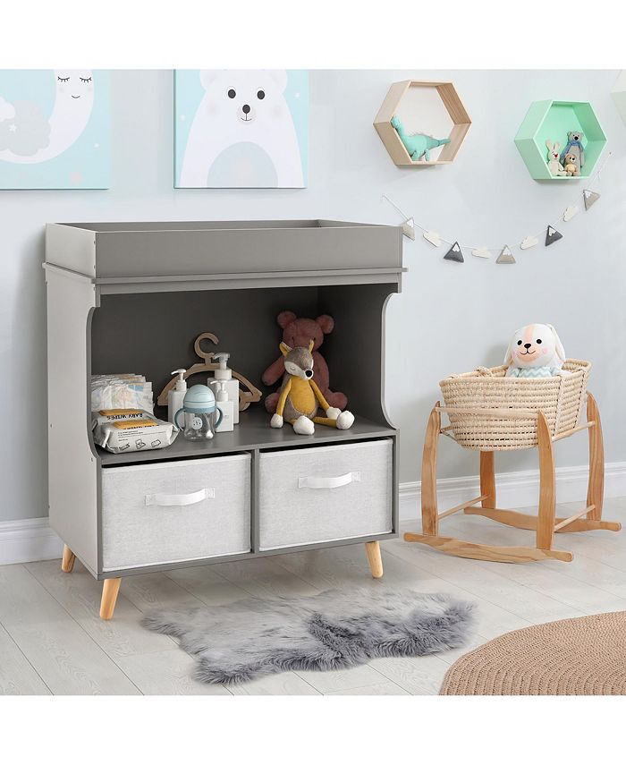 Costway Baby Changing Table Dresser Infant Diaper Station Nursery with