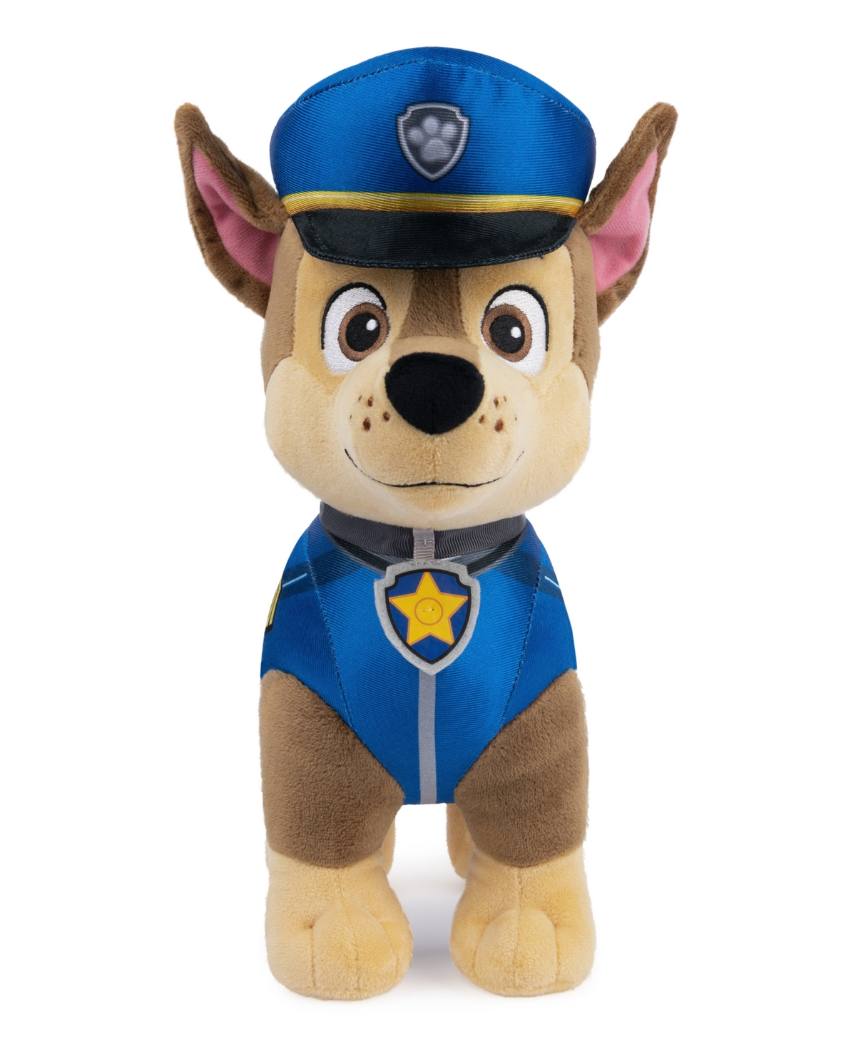 Paw Patrol Kids' Chase In Heroic Standing Position Premium Stuffed Animal Plush Toy In Multi-color