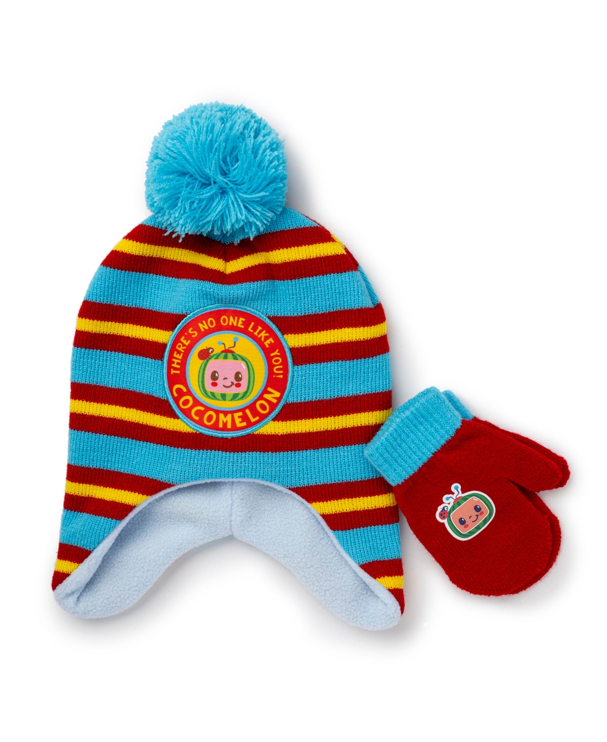Berkshire Babies' Cocomelon Toddler Hat And Mitten Set, 2 Piece In Blue