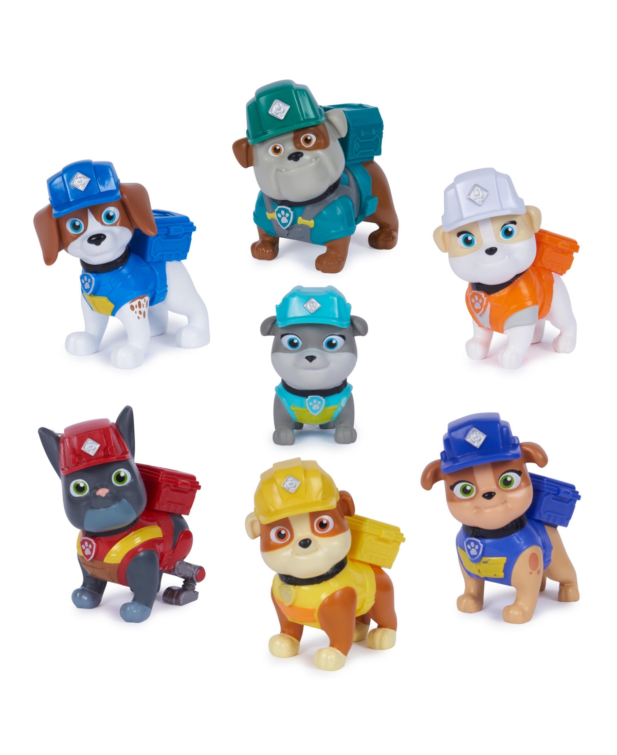 Rubble & Crew Kids' , Toy Figures Gift Pack, With 7 Collectible Action Figures In Multi-color