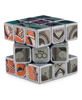 Rubik's Cube, Disney 100Th Anniversary Metallic Platinum 3x3 Cube Fidget Toys