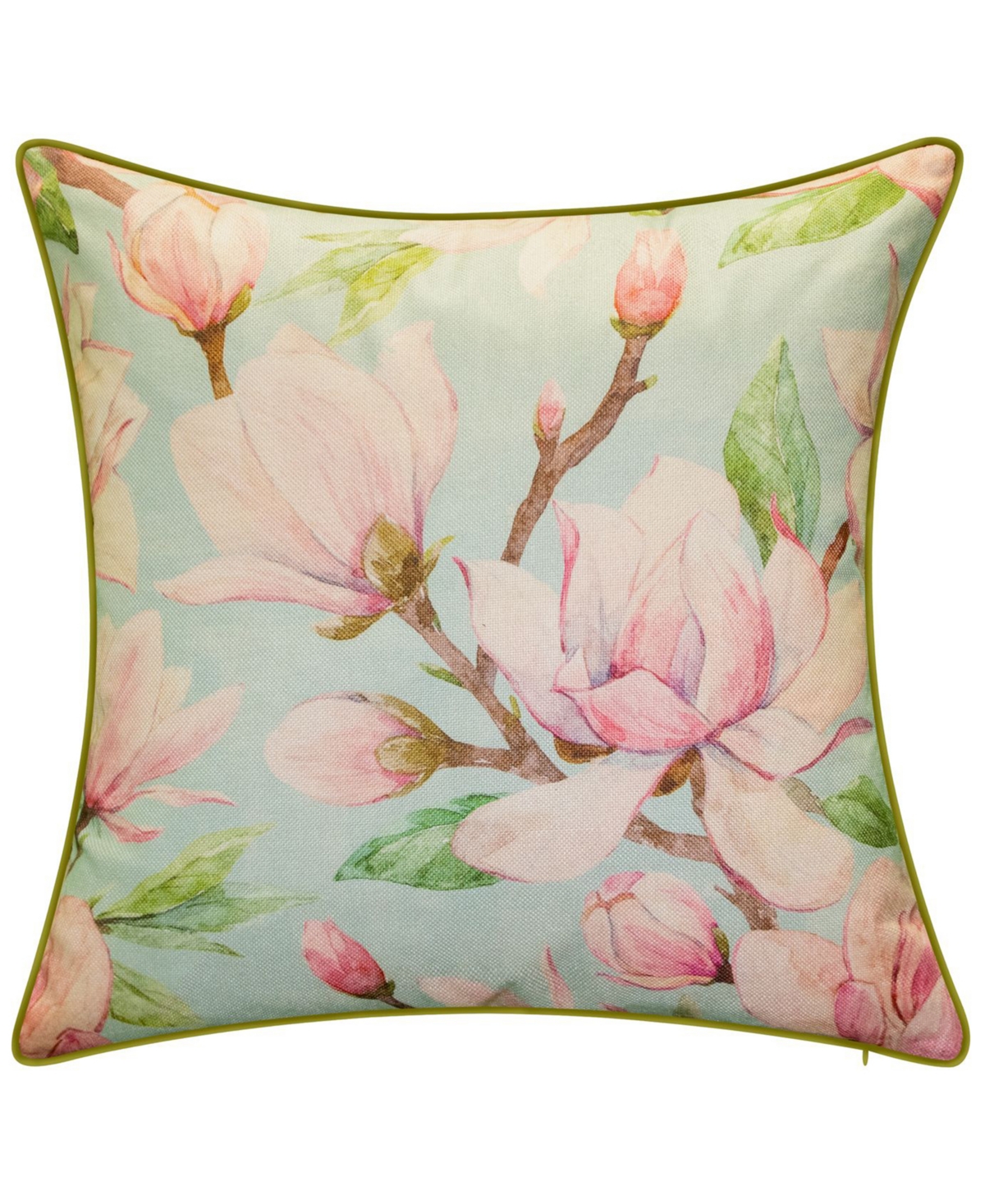Nybg Watercolor Magnolia Print Decorative Pillow, 20