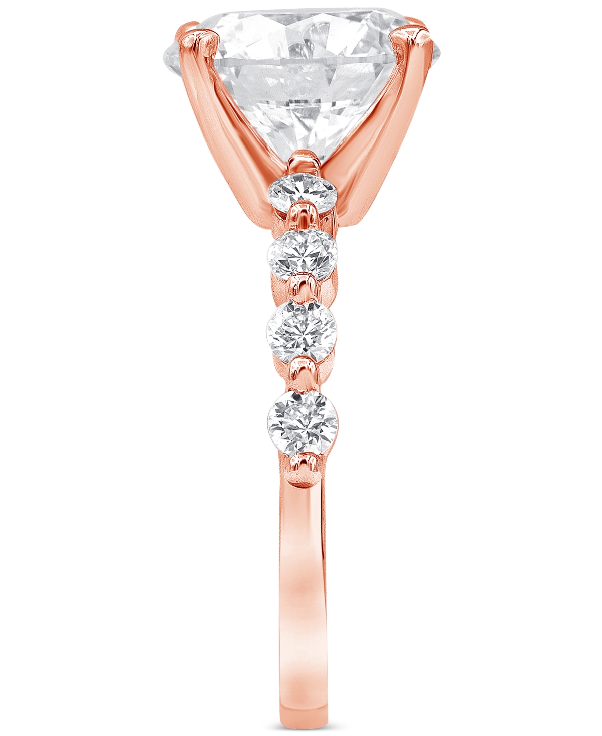 Badgley Mischka Certified Lab Grown Diamond Engagement Ring (3-1/2 ct. t.w.) in 14k Gold