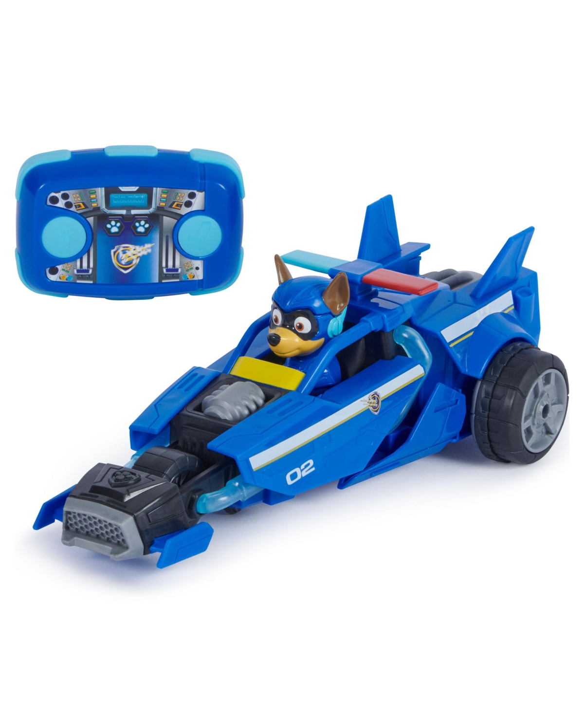 PAW PATROL - THE MIGHTY MOVIE, REMOTE CONTROL CAR WITH MOLDED MIGHTY PUPS CHASE