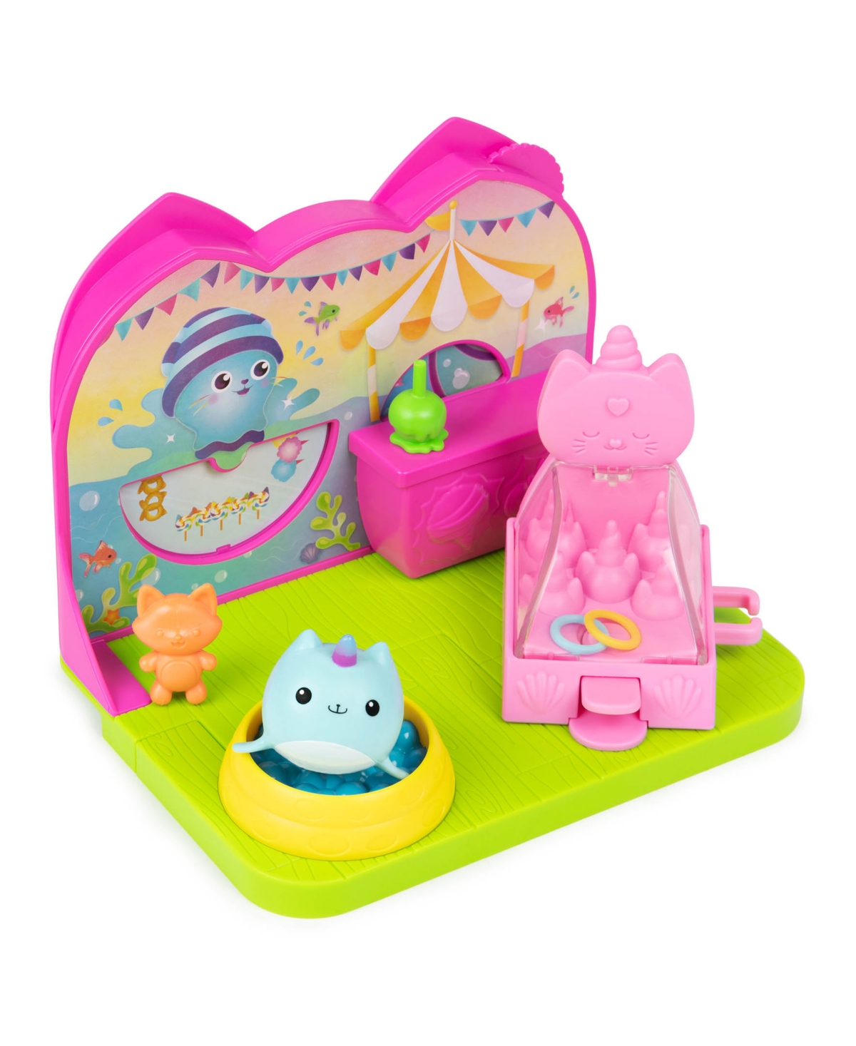 Gabby's Dollhouse Kids' Dreamworks Kitty Narwhal's Carnival Room, With Toy Figure, Surprise Toys And Dollhouse Furniture In Multi-color