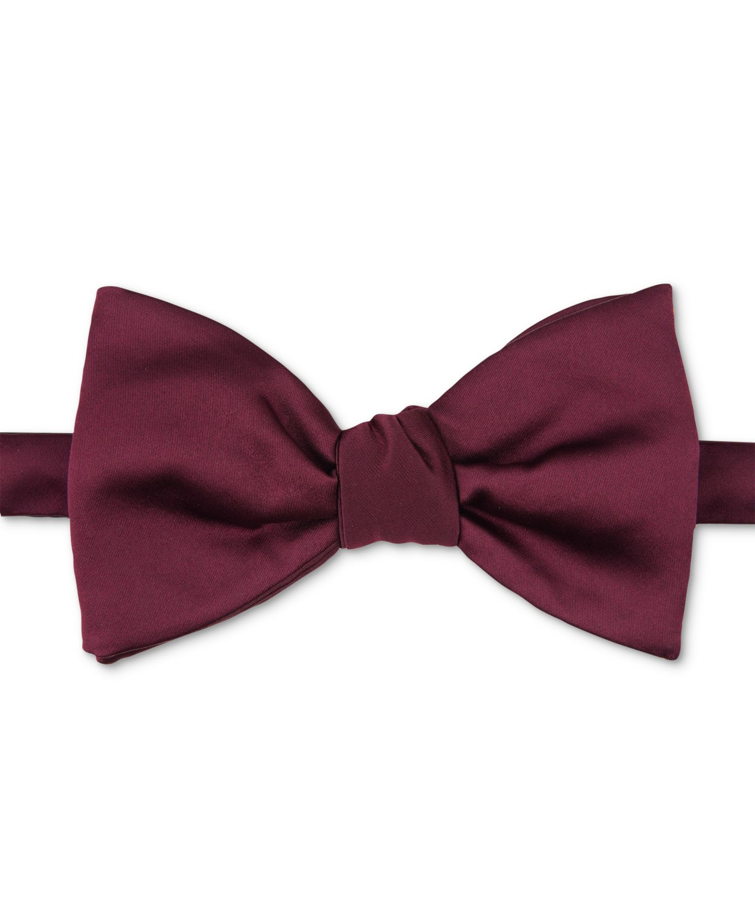 Men's Oversized Satin Solid Bow Tie