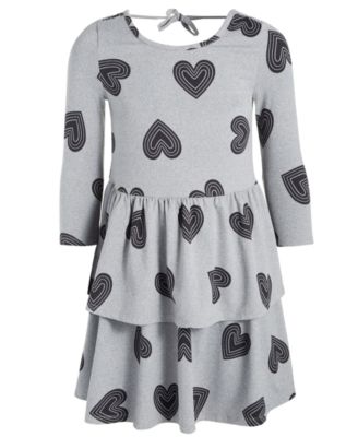 Epic Threads - Big Girls Heart-Printed Tiered Dress