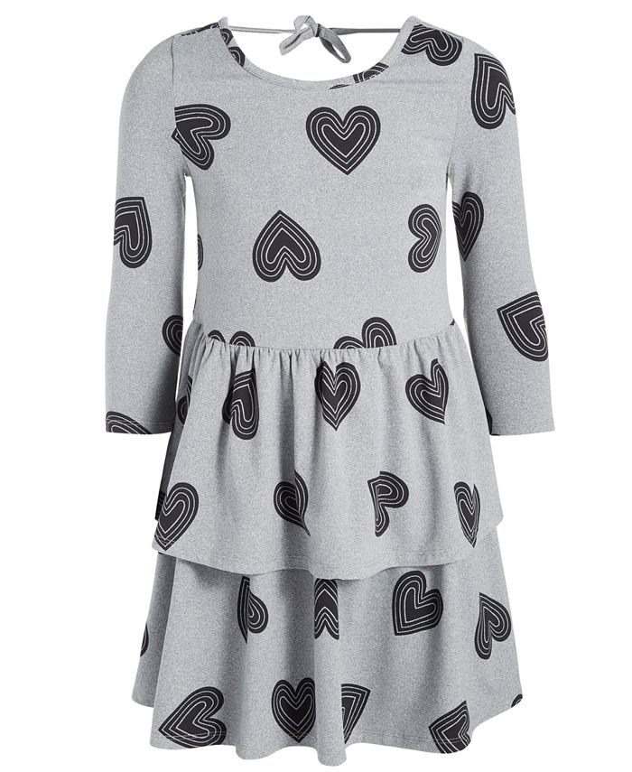 Macy's black and white online dress