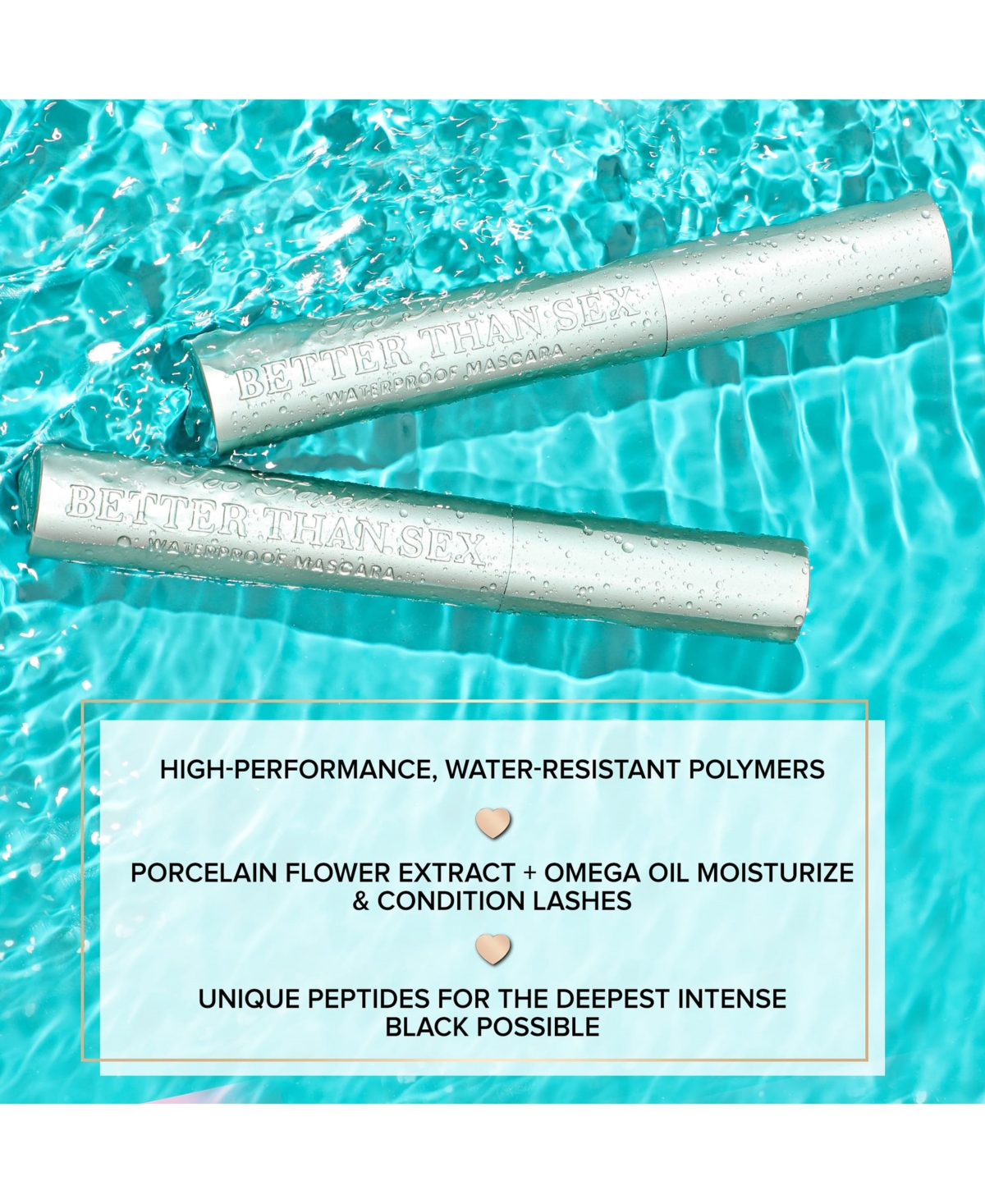Too Faced Travel-Size Better Than Sex VolumizingMascara - Waterproof