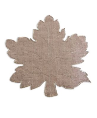 Elrene Metallic Leaf Die Cut Placemat
