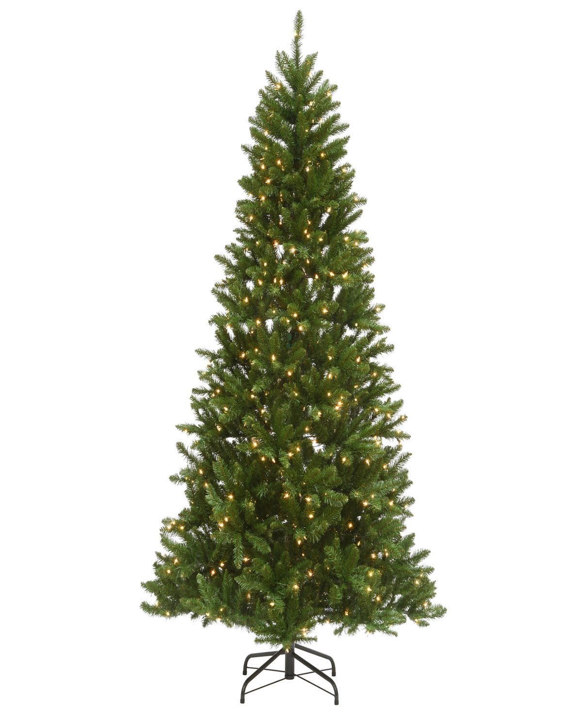National Tree Company 9' Peyton Spruce Tree With Clear Lights In Green