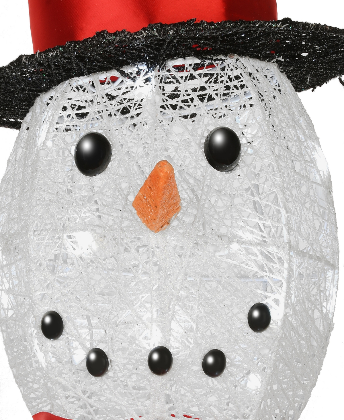 Shop National Tree Company 36" Pre-lit Sisal Snowman Decoration In White