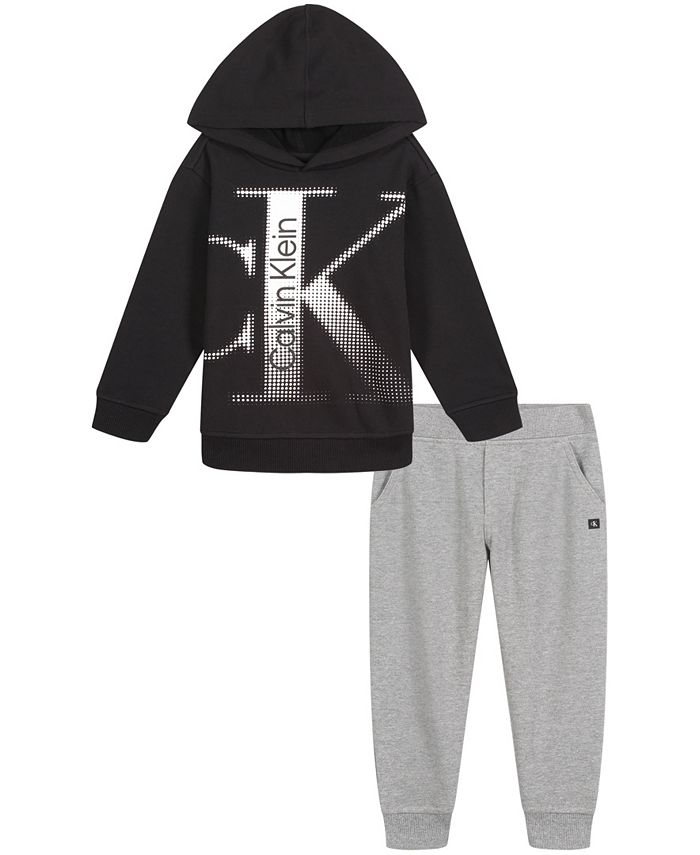 Calvin Klein Baby Boy's Logo Sweatshirt & Jogger Set