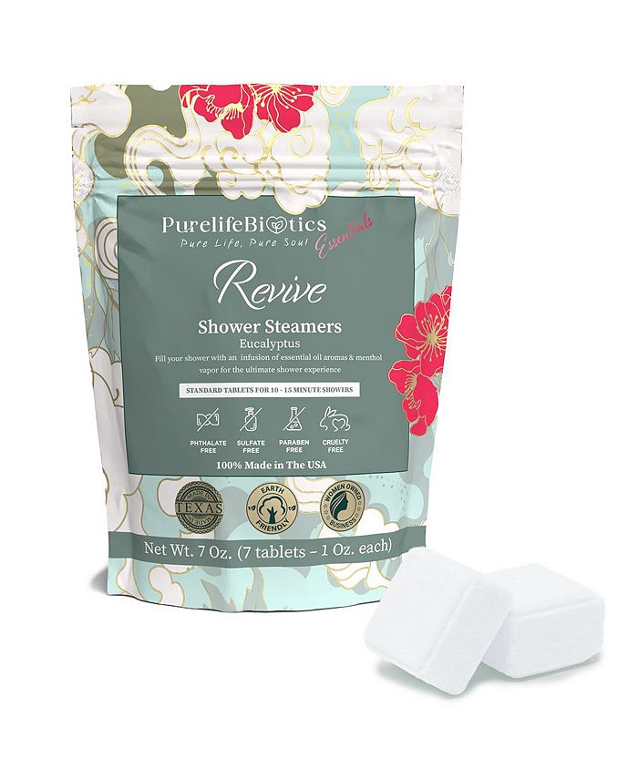 PurelifeBiotics Aromatherapy Shower Steamers, 100 Pure Essential Oils