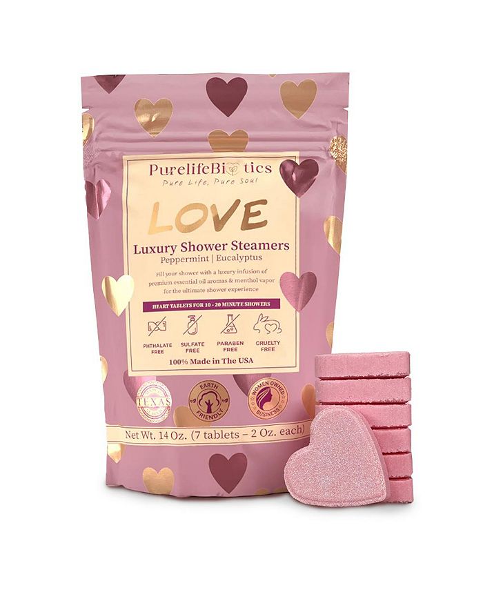PurelifeBiotics Aromatherapy Shower Steamers, 100 Pure Essential Oils, All Natural, USA Made
