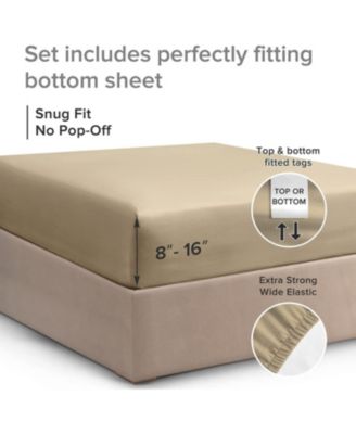 Deep Pocket Microfiber Fitted Sheet, California King