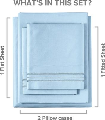 Solid Microfiber 4-Pc. Sheet Set, Twin XL