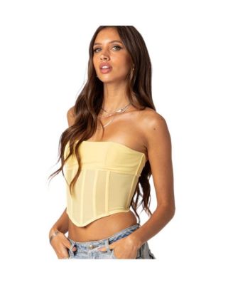 Women's Evangeline Sheer Mesh Corset Top