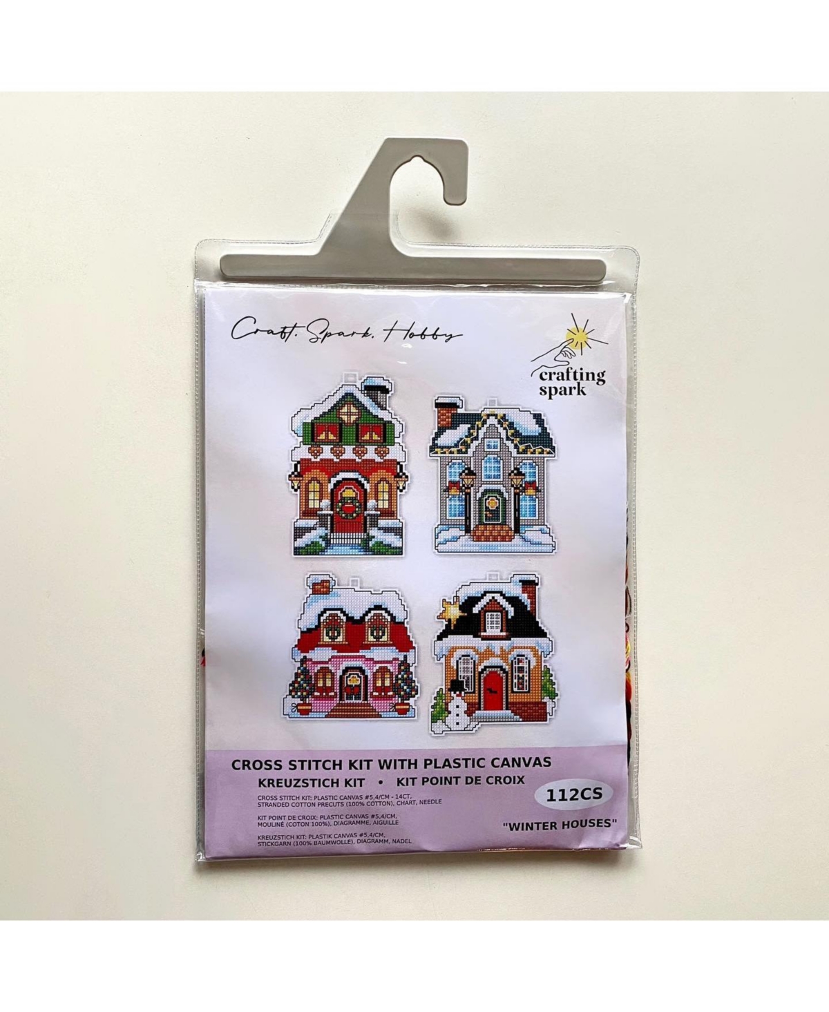 Winter Houses 112CS Counted Cross-Stitch Kit - Assorted Pre-Pack