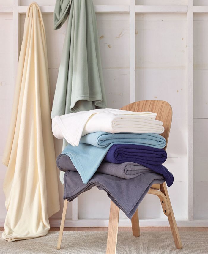 Vellux Brushed Microfleece Queen Blanket Macy's