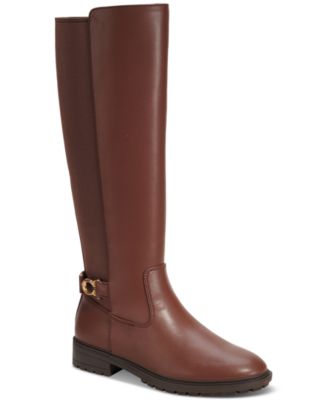 Women s Faith Knee High Lug Sole Riding Boots