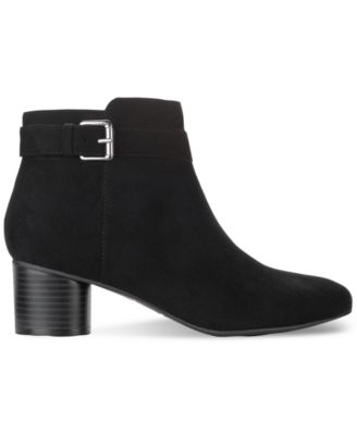 Women's Ariella Block Heel Buckle Dress Booties, Created for Macy's