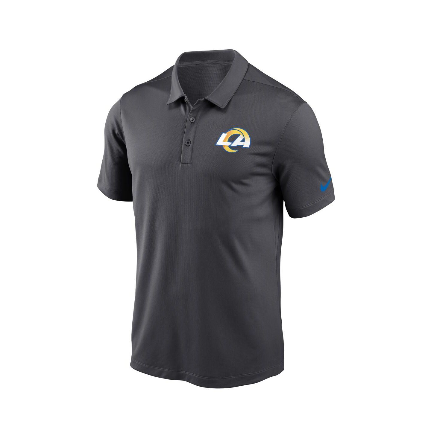 Мужское спортивное поло Nike Los Angeles Rams Franchise с логотипом команды, Anthracite — фото 3