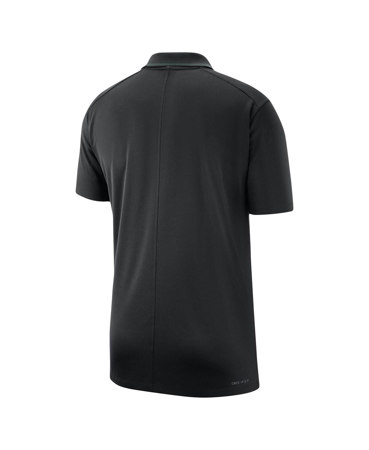 Shop Nike Men's  Black Michigan State Spartans 2023 Coaches Performance Polo Shirt