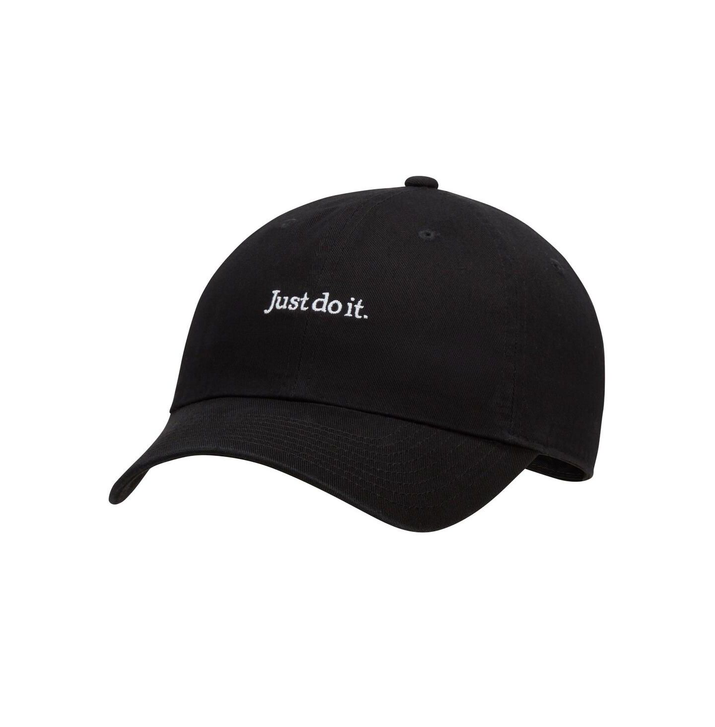 Мужская кепка Nike and Just Do It Lifestyle Club Adjustable Hat, цвет: Чёрный — фото 1