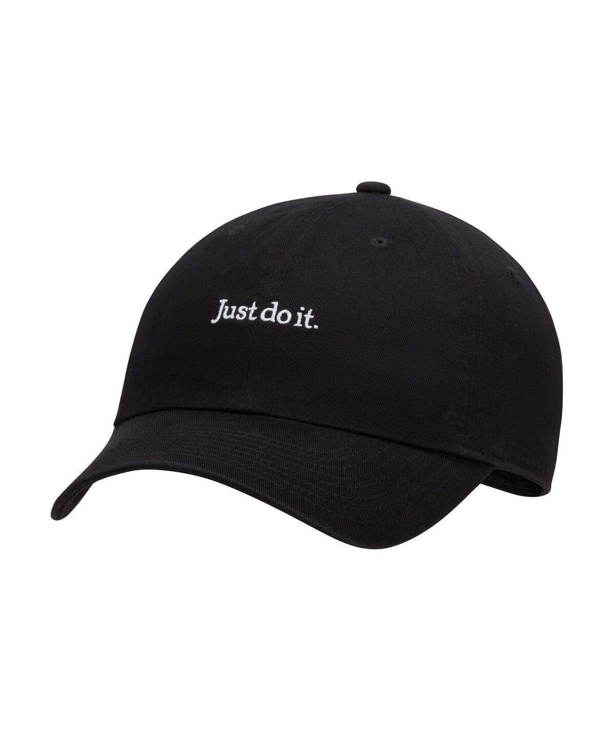 Nike Men's And Women's  Just Do It Lifestyle Club Adjustable Hat In Black
